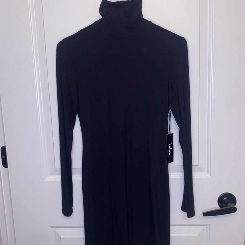 NWT FITTED TURTLENECK DRESS